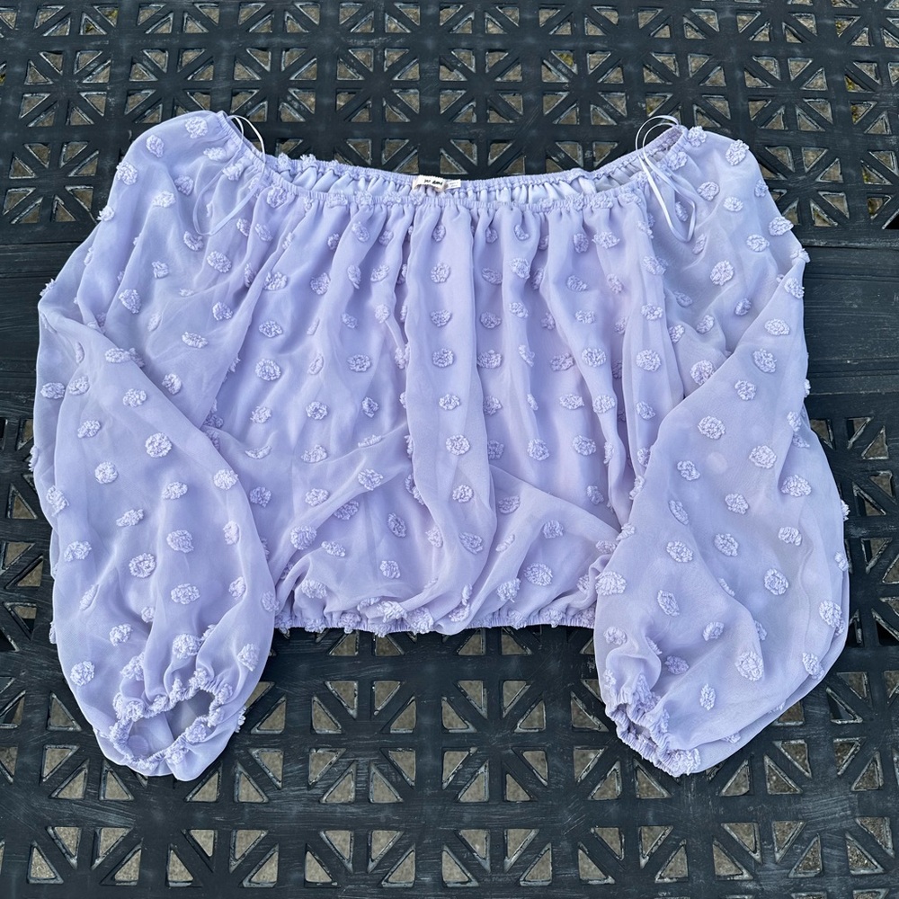 Francesca’s purple top